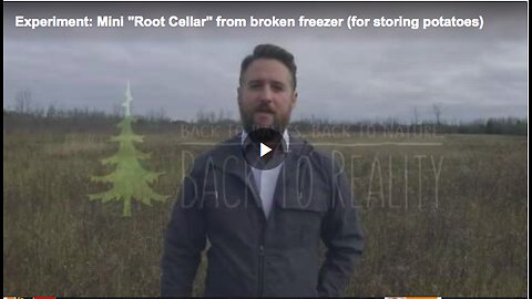 Ttips on how to make a mini root cellar for potatoes out of a broken freezer