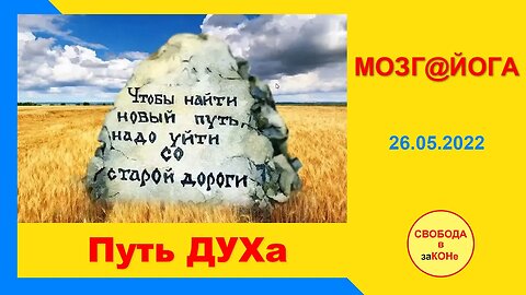 26.05.22.- Мозг@йога. Путь ДУХа. 26.05.2022