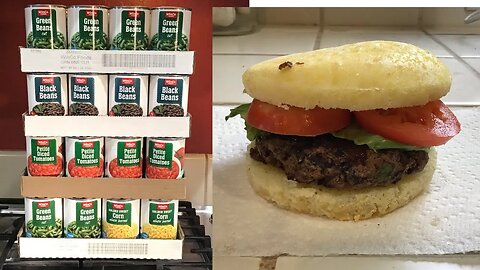 Black bean BURGERS! Cooking with canned foods