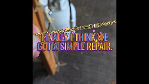 Finally A Simple Repair.