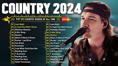 Country Music 2024 - Morgan Wallen, Chris Stapleton, Luke Combs, Kane Brown, Luke Bryan, Brett Youn