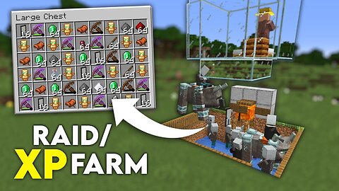 Minecraft Raid farm totorial