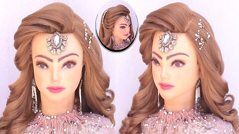 Bridal hairstyles kashee's l wedding hairstyles kashee's l curly hairstyles l engagement look