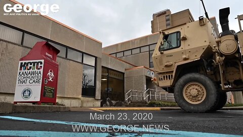 West Virginia National Guard (WVNG) deliver medical supplies to Highland Hospital, March 23, 2020