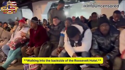 Independent Journalist Sneaks Into Hotel In New York Housing Migrants [ALL Military-Age Men]