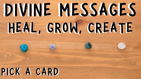 DIVINE MOTHER'S Messages of Healing, Growing, Creating || PICK A CARD Spiritual Tarot Reading