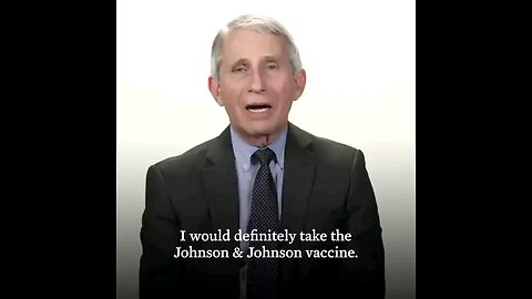 Here's Fauci in March 2021 saying the Johnson & Johnson vaccine was "virtually 100%