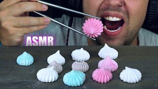 ASMR CRUNCHY CRISPY MERINGUE COOKIES | EATING SOUND (NO TALKING) 🎧 BEST SOUND