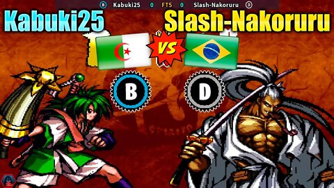 Samurai Shodown III (Kabuki25 Vs. Slash-Nakoruru) [Algeria Vs. Brazil]