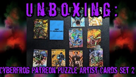 Unboxing: Cyberfrog Patreon Exclusive Puzzle Artist Series Trading Cards Set 2