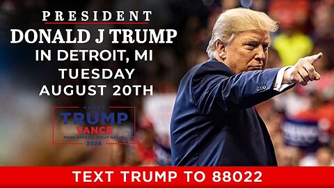 President Trump in Detroit, MI