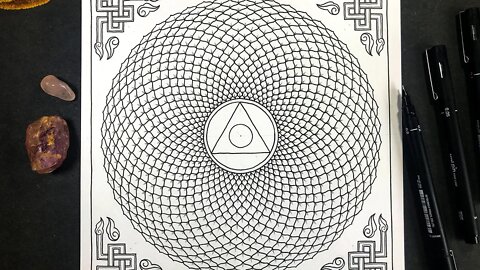 How to Draw the Crown Chakra Using Geometry