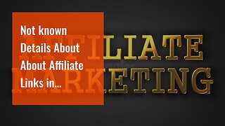 Not known Details About About Affiliate Links in Mailchimp