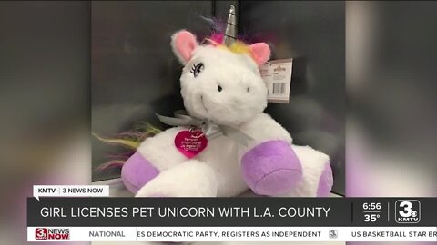 Take Time to Smile: Girl licenses pet unicorn in L.A County