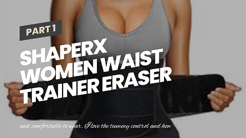 SHAPERX Women Waist Trainer Eraser Belt Tummy Control Waist Trimmer Slimming Belly Band Shaper