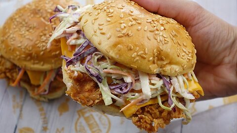 Crispy Chicken Burger By Recipes Of The World