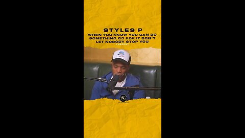 @stylesp When you know you can do something go for it don’t let nobody stop you