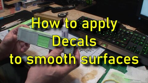 How to apply waterslide decals to smooth surfaces