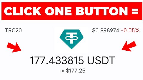 Click One Button = $177 USDT 💰 | Withdraw AnyTime ~ Usdt earning site 2023