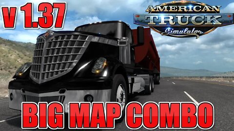 ATS 1.37 Big Map Combo LIVE #1 (American Truck Simulator)