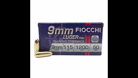 1000 Rounds Fiocchi Training Dynamics Ammunition 9mm Luger 115 Grain Full Metal Jacket