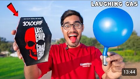 TRYING JOLOCHIPS WITH LAUGHING GAS| I WILL LAUGH OR CRY