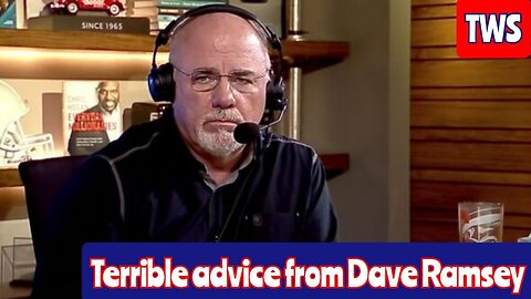 Dave Ramsey Tweets Out A Terrible Piece Of Advice