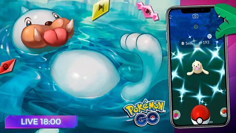 🕕 SEEL SHINY! DOBRO DE POEIRA POR CAPTURA DE POKÉMON! Hora do Holofote! Pokémon GO!