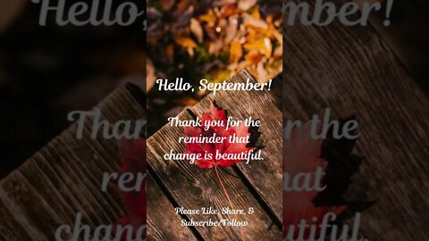 Hello, September!