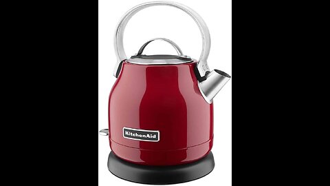 KitchenAid KEK1222OB 1.25-Liter Electric Kettle - Onyx Black,Small