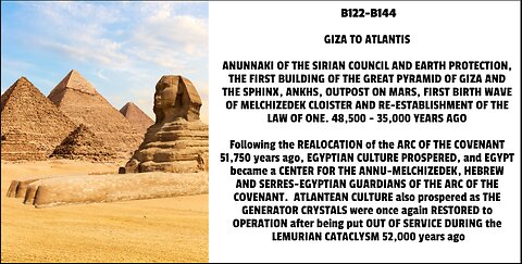 GIZA TO ATLANTIS ANUNNAKI OF THE SIRIAN COUNCIL AND EARTH PROTECTION, THE FIRST BUILDING OF THE GR