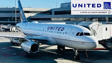 United Air Lines Airbus A319 SFO-SBA (4K) Economy Class