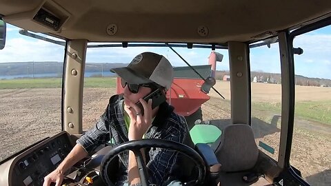 Running the Grain wagon Harvesting corn!