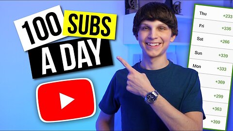 How to Get 100 Subscribers Every Day on YouTube