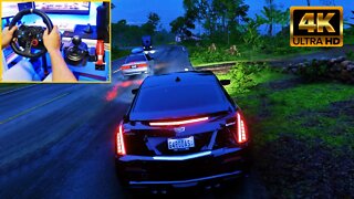 Forza Horizon 5 - CADILLAC ATS V 2016 - Gameplay Steering Wheel