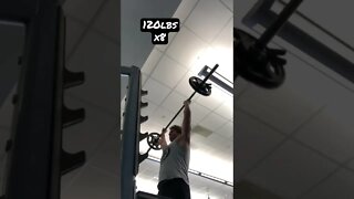 120x8 overhead press #shorts