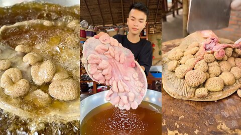 Delicious Cow intestine part sour cook recipe with best unique style - Cooking with sros