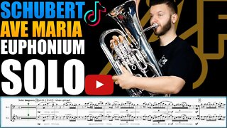 "Ave Maria" by Franz Schubert. Euphonium Solo - Matonizz. Play Along!