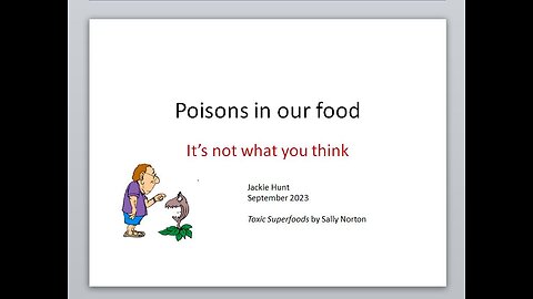 Poisons in our food- oxalates