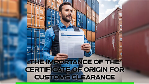 Unveiling the Importance of the Certificate of Origin for Customs Clearance