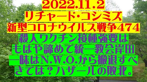 2022.11.02 リチャード・コシミズ新型コロナウイルス戦争４７４