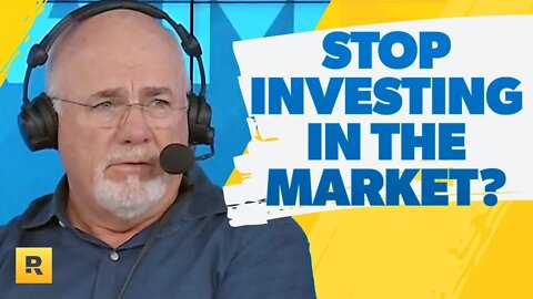 Stop Investing In The Stock Market Since It's Down?