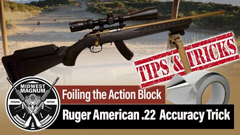 Ruger American 22 Accuracy Trick - Aluminum Bedding