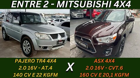 ENTRE 2 CARROS - MITSUBISHI TR4 X MITSUBISHI ASX - QUE TAL INICIAR NO MUNDO OFF ROAD ?