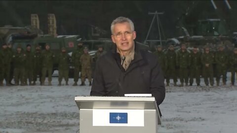 NATO Secretary General Jens Stoltenberg with the Prime Ministers of Canada, Latvia and Spain