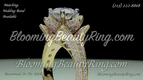 Original BBR 434 Hand Engraved Blooming Beauty Ring Large Version