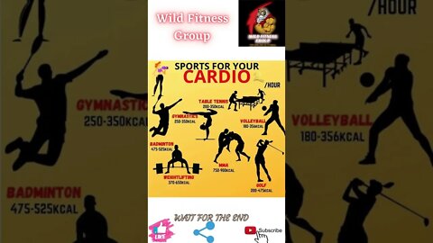 🔥Sports for your cardio🔥#shorts🔥#wildfitnessgroup🔥29 April 2022🔥