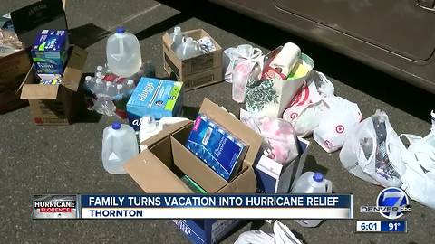 Thornton family turns vacation into Hurricane Florence relief mission