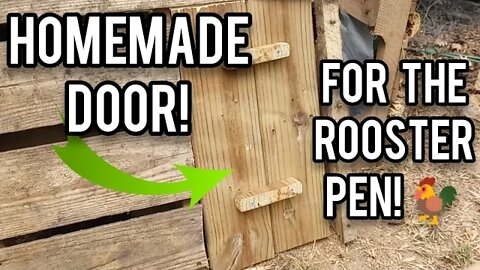 Homemade Door for the Rooster Pen! - Ann's Tiny Life and Homestead