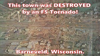 This town was DESTROYED by an F5 Tornado! Barneveld, Wisconsin.